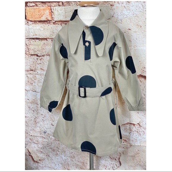Distressed Beauty Boutique Other - I Spy Polka Dot 2 Piece Belted Trench Coat Dress